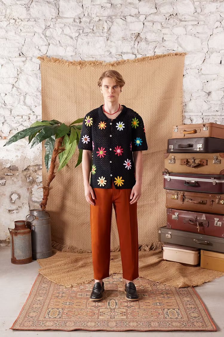 Daisy Crochet Shirt