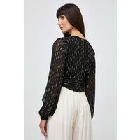 Long sleeves sequins blouse
