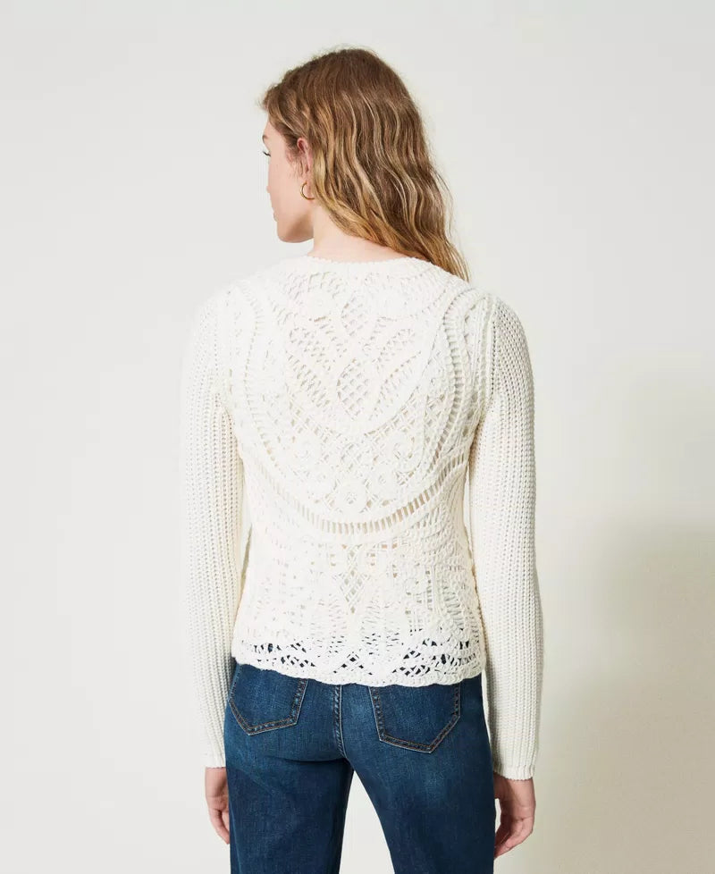 Wool Crochet Jacket