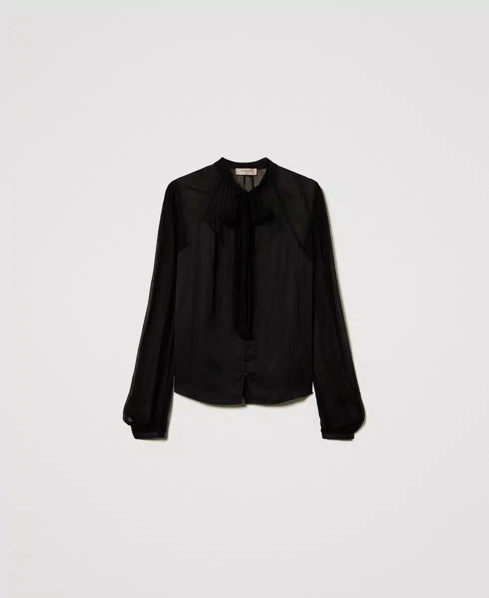 Chiffon Satin Shirt