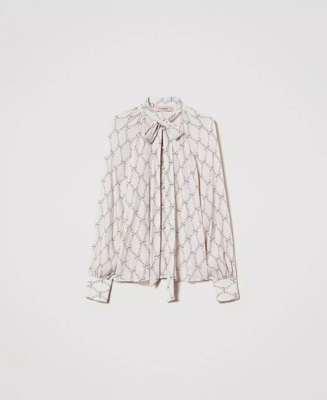 Creponne shirt with bow print