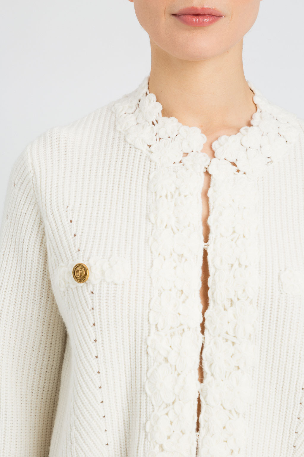 Floral Knitted Cardigan