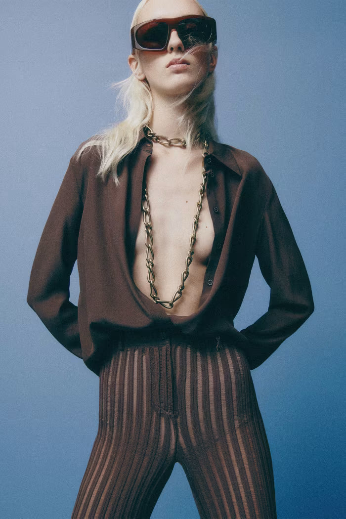 Silk blend shirt
