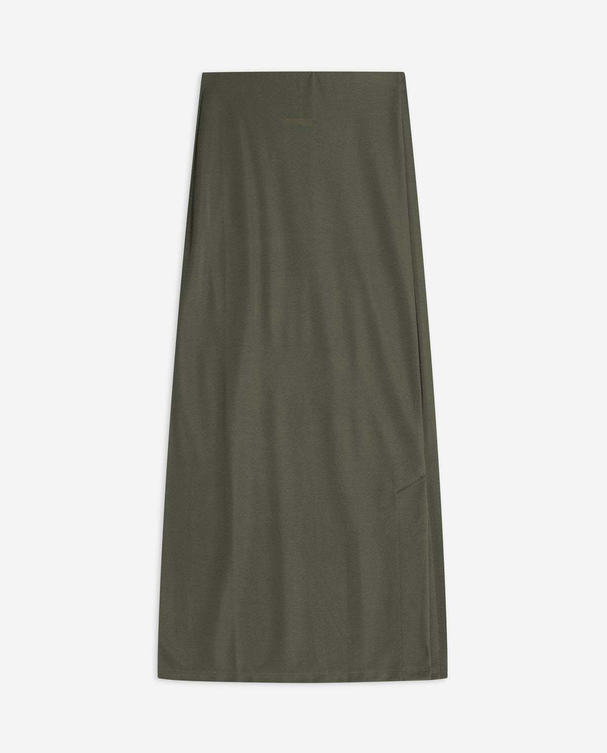 Knit Midi Skirt Khaki