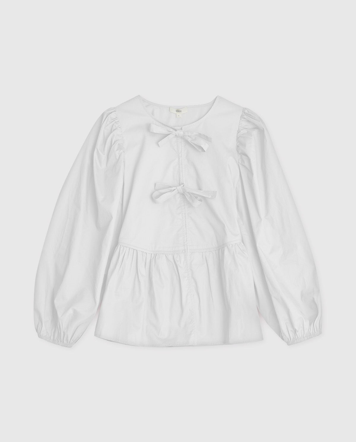 Organic Cotton Ribbon Shirt White