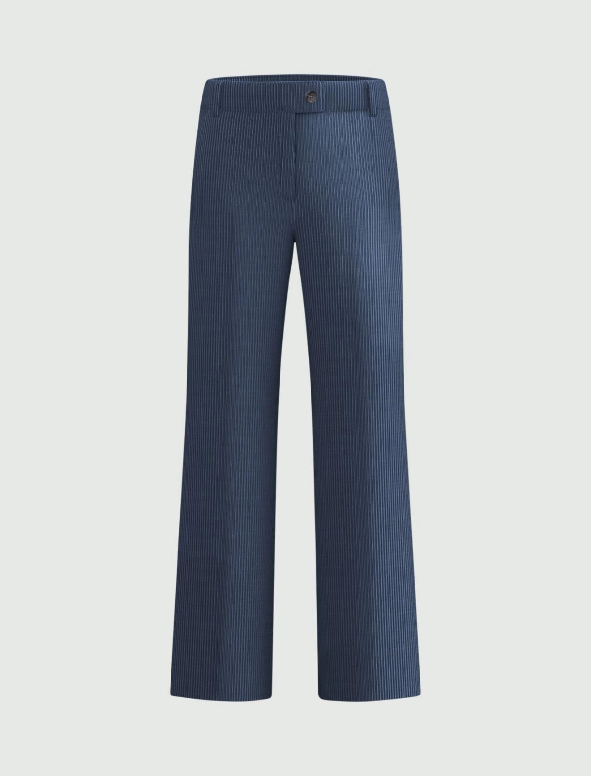 Velvet Straight-Leg Trousers