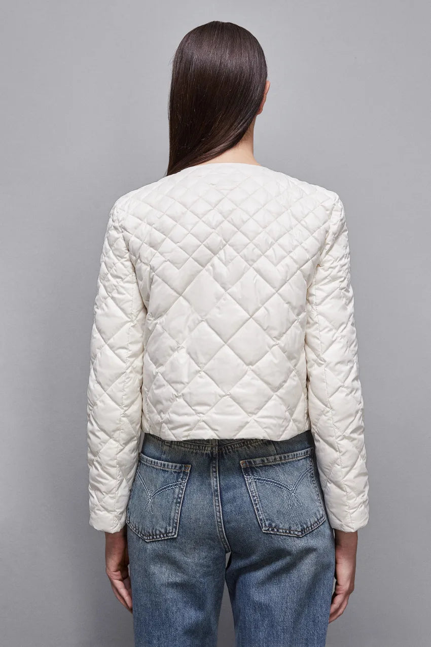 Glossy Duck-Feather Padded Jacket