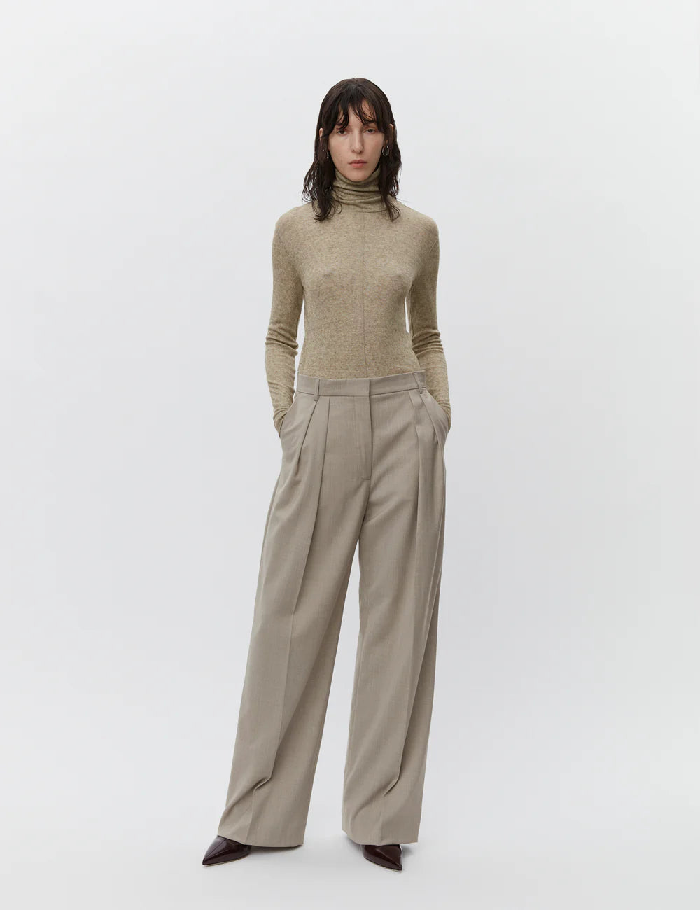 Pantalones clásicos de mezcla de lana Enzo
