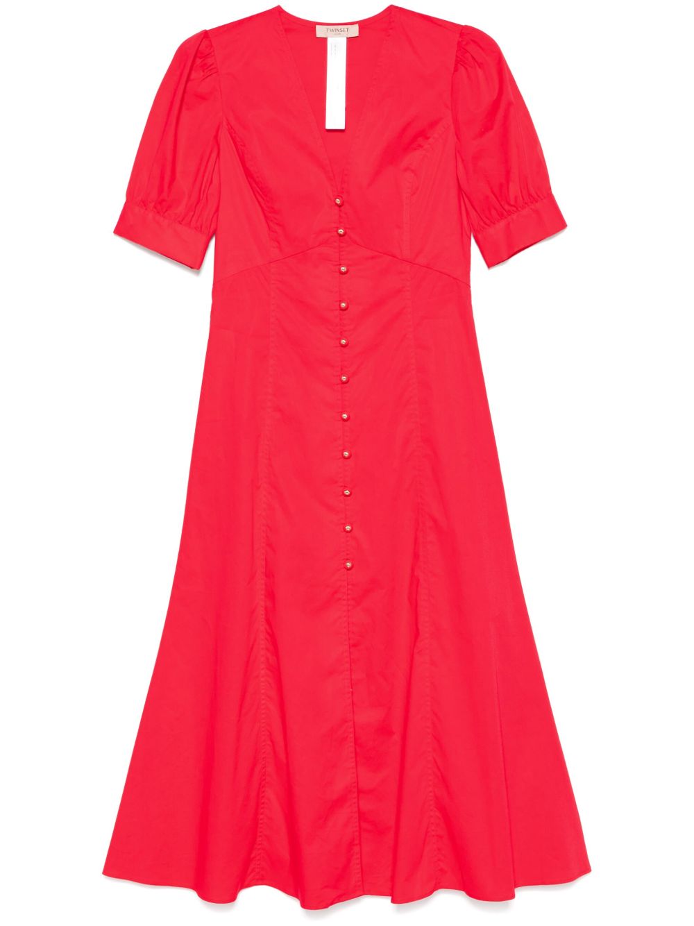 Short sleeve dress with buttons
