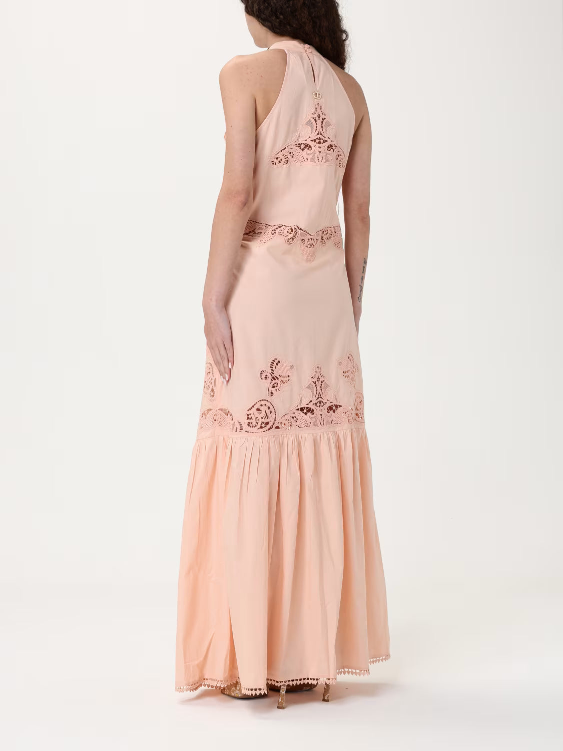 Long dress with embroidery